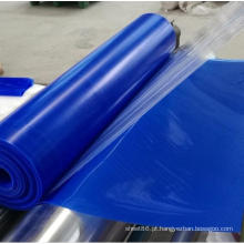 Folha de borracha de silicone de cor azul Folha de borracha de silicone de cor brilhante